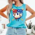 Baseball Drip American Flag Home Plate 4th Of July Patriotic Comfort Colors Tank Top Light Green Baseball Drip American Flag Home Plate 4th Of July Patriotic Comfort Colors Tank Top Light Green