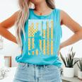 Baseball Drip Boys Dripping Ice Cream Baseball American Flag Comfort Colors Tank Top Light Green