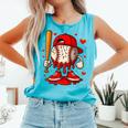 Baseball Drip Ice Cream Apparel Boys Kids Valentines Day Comfort Colors Tank Top Light Green Baseball Drip Ice Cream Apparel Boys Kids Valentines Day Comfort Colors Tank Top Light Green