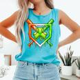 Baseball Drip Ice Cream St Patricks Day Shamrock Comfort Colors Tank Top Light Green Baseball Drip Ice Cream St Patricks Day Shamrock Comfort Colors Tank Top Light Green
