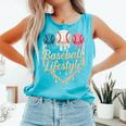 Baseball Drip Icecream Comfort Colors Tank Top Light Green