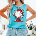 Baseball Drip Icecream Men Boy Valentine Comfort Colors Tank Top Light Green
