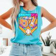 Baseball Drip Number 67 Ice Cream Home Plate Drip Comfort Colors Tank Top Light Green