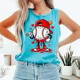 Baseball Drip Valentines Comfort Colors Tank Top Light Green Baseball Drip Valentines Comfort Colors Tank Top Light Green