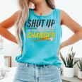 Baseball Fan Shut Up I'm Doing Game Changer Premium Tri-Blend Comfort Colors Tank Top Light Green
