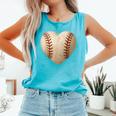 Baseball Heart Shape Valentines Day Love Boys Kids Men Comfort Colors Tank Top Light Green Baseball Heart Shape Valentines Day Love Boys Kids Men Comfort Colors Tank Top Light Green