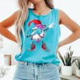 Baseball Ice Cream Drip Dabbing Sports Sprinkles For Boys Comfort Colors Tank Top Light Green