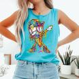 Baseball Ice Cream Dripping Dabbing Baseball Drip Comfort Colors Tank Top Light Green