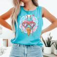 Baseball Ice Cream Heart Sunglasses Youth Boys Valentine Comfort Colors Tank Top Light Green
