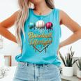 Baseball Lifestyle Drip Comfort Colors Tank Top Light Green