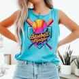 Baseball Lifestyle Drip Icecream Comfort Colors Tank Top Light Green