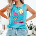 Baseball Love Drip Ice Cream Colorful Baseball Comfort Colors Tank Top Light Green