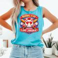 Baseball Is My Love Language Valentine Comfort Colors Tank Top Light Green