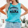 Baseball Mama Lets Go Boys Mother Baseball Mom Comfort Colors Tank Top Light Green