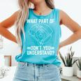 Baseball Math Double Play What Part Of Baseball Game Comfort Colors Tank Top Light Green