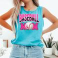 BASEBALL MOM BREAST CANCER RIBBON PINK SPORTS MOM Comfort Colors Tank Top Light Green BASEBALL MOM BREAST CANCER RIBBON PINK SPORTS MOM Comfort Colors Tank Top Light Green