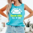Baseball Mom Coach's Wife All In One Sports Player Coach Comfort Colors Tank Top Light Green
