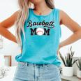 Baseball Mom Baseball Comfort Colors Tank Top Light Green