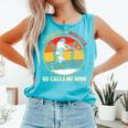 Baseball Mom I Created A Monster He Calls Me Mom Comfort Colors Tank Top Light Green