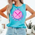 In My Baseball Mom Era Retro Game Day Mom Era 2 Sides Comfort Colors Tank Top Light Green