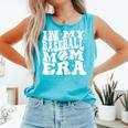 In My Baseball Mom Era Retro Groovy Baseball Raglan Baseball Tee Comfort Colors Tank Top Light Green