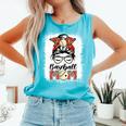 Baseball Mom Game Day Messy Bun Leopard Mother's Day Comfort Colors Tank Top Light Green Baseball Mom Game Day Messy Bun Leopard Mother's Day Comfort Colors Tank Top Light Green