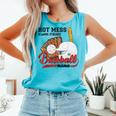 Baseball Mom Hot Mess Always Stressed Baseball Mama Comfort Colors Tank Top Light Green
