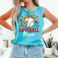 Baseball Mom Leopard Heart Mother's Day Girls Comfort Colors Tank Top Light Green Baseball Mom Leopard Heart Mother's Day Girls Comfort Colors Tank Top Light Green