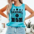Baseball Mom Baseball Lover Mom Comfort Colors Tank Top Light Green