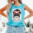 Baseball Mom Messy Bun Hair Player Mom Comfort Colors Tank Top Light Green Baseball Mom Messy Bun Hair Player Mom Comfort Colors Tank Top Light Green