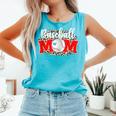 Baseball Mom Mother's Day For Mom Game Day Outfit Comfort Colors Tank Top Light Green