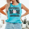 Baseball Mom Not Like a Normal Mom Baseball Mama Comfort Colors Tank Top Light Green