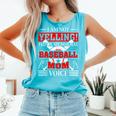 Baseball Mom Baseball Player Baseball Comfort Colors Tank Top Light Green