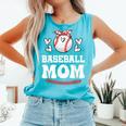 Baseball Mom Shirt Mama Women Baseball Shirt For Comfort Colors Tank Top Light Green