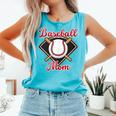 Baseball Mom T-Ball Mom Little League Mom Apparel Comfort Colors Tank Top Light Green Baseball Mom T-Ball Mom Little League Mom Apparel Comfort Colors Tank Top Light Green