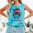 Baseball Mom USA American Flag 4th Of July Comfort Colors Tank Top Light Green Baseball Mom USA American Flag 4th Of July Comfort Colors Tank Top Light Green