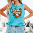 Baseball Mom Valentine Leopard Heart Softball Mother's Day Comfort Colors Tank Top Light Green Baseball Mom Valentine Leopard Heart Softball Mother's Day Comfort Colors Tank Top Light Green
