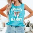 Baseball Nanny Baseball Coquette Bow Comfort Colors Tank Top Light Green Baseball Nanny Baseball Coquette Bow Comfort Colors Tank Top Light Green