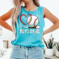 Baseball Nona Family Matching Cute Baseball Lover Comfort Colors Tank Top Light Green