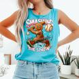 Baseball Player Christmas Gingerbread Smashing Through Snow Comfort Colors Tank Top Light Green Baseball Player Christmas Gingerbread Smashing Through Snow Comfort Colors Tank Top Light Green