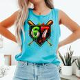 Baseball Six Seven 67 Meme Ice Cream Drip Xmas Women Men Comfort Colors Tank Top Light Green