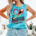 Baseball Valentine Love Is Our Home Run Apparel Comfort Colors Tank Top Light Green Baseball Valentine Love Is Our Home Run Apparel Comfort Colors Tank Top Light Green