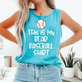 Bear Baseball Shirt For Players Fans And Moms Comfort Colors Tank Top Light Green Bear Baseball Shirt For Players Fans And Moms Comfort Colors Tank Top Light Green