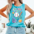 Birthday Boy 8th Birthday Baseball Comfort Colors Tank Top Light Green Birthday Boy 8th Birthday Baseball Comfort Colors Tank Top Light Green