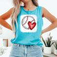 Bleached Custom Baseball Mom Number 7 Heart For Mom Comfort Colors Tank Top Light Green Bleached Custom Baseball Mom Number 7 Heart For Mom Comfort Colors Tank Top Light Green