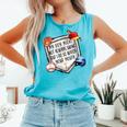 My Boy Might Not Always Swing But I Do Baseball Mom Mama Son Comfort Colors Tank Top Light Green
