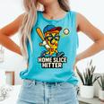 Boys Pizza Theme Baseball Home Hitter Comfort Colors Tank Top Light Green Boys Pizza Theme Baseball Home Hitter Comfort Colors Tank Top Light Green
