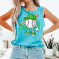 Boys St Patricks Day Baseball Player Pitcher Coach Kids Comfort Colors Tank Top Light Green Boys St Patricks Day Baseball Player Pitcher Coach Kids Comfort Colors Tank Top Light Green