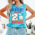 Bruh It's My 2nd Birthday Boy Baseball Themed Party Comfort Colors Tank Top Light Green Bruh It's My 2nd Birthday Boy Baseball Themed Party Comfort Colors Tank Top Light Green