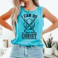 Christian Baseball Philippians 4 Comfort Colors Tank Top Light Green